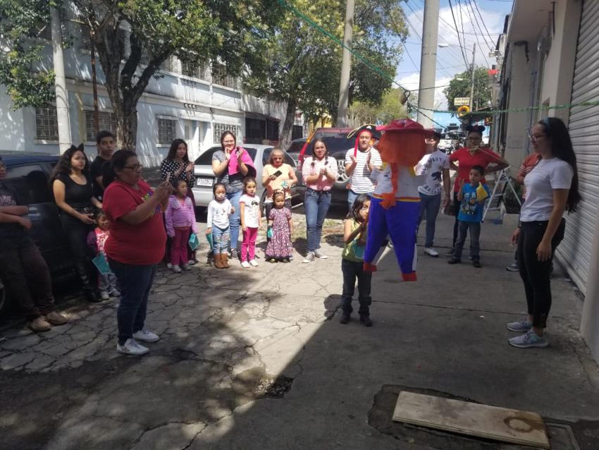 Visita a hogar de niños