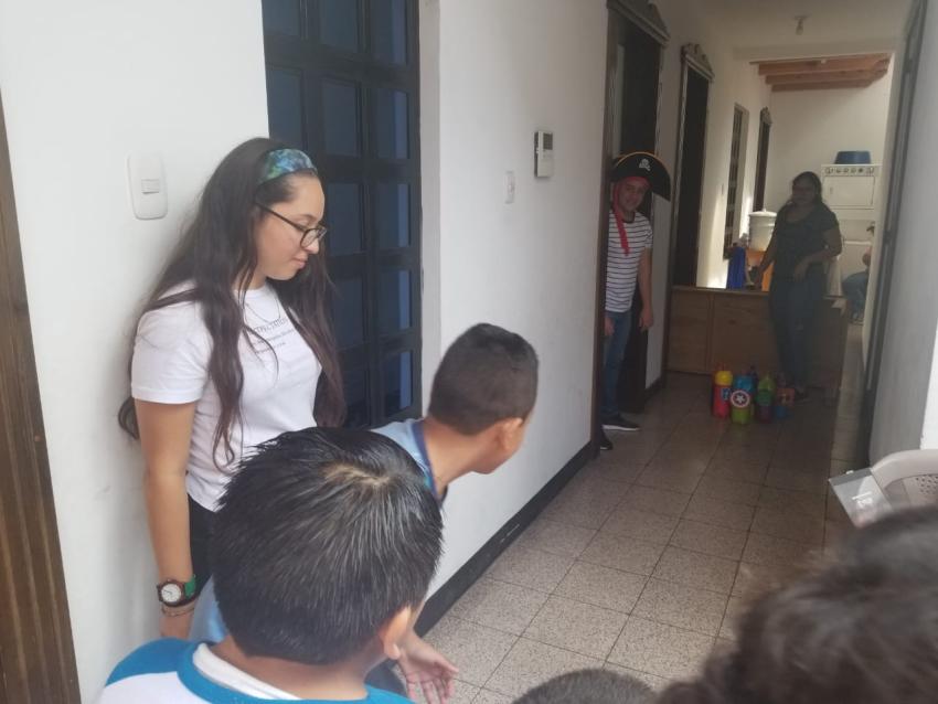 Visita a hogar de niños