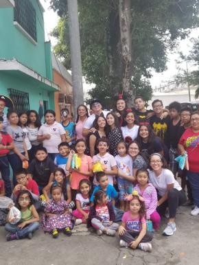 Visita a hogar de niños