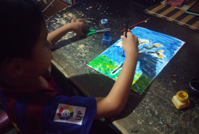 Expo de pinturas, Primaria