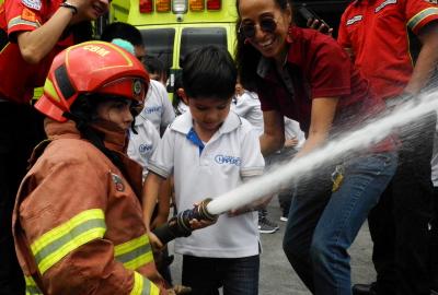 Visita a la Estación Central de los Bomberos Municipales