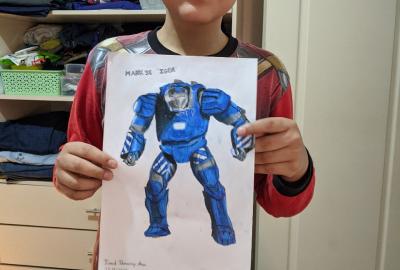 Expo de dibujo, Primaria