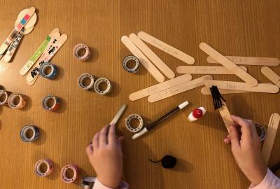 Expo de manualidades, Primaria