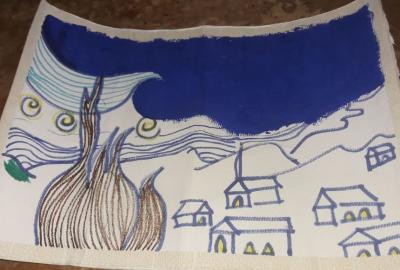 Expo de dibujo, Primaria