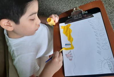 Expo de pinturas, Primaria