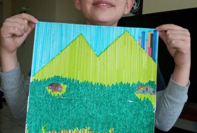 Expo de dibujo, Primaria