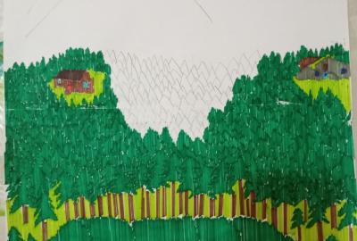 Expo de dibujo, Primaria