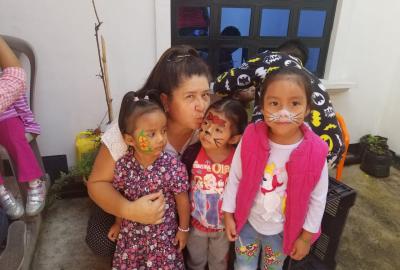 Visita a hogar de niños