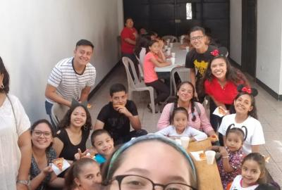 Visita a hogar de niños