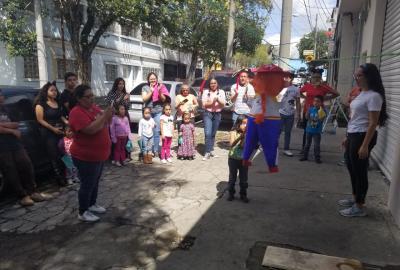 Visita a hogar de niños
