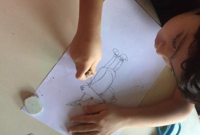 Expo de dibujo, Primaria