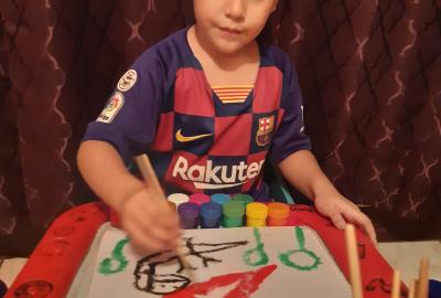 Expo de pinturas, Primaria