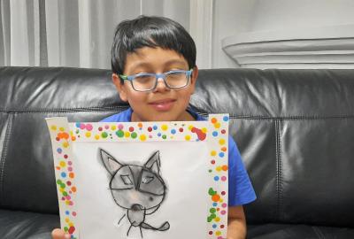 Expo de dibujo, Primaria